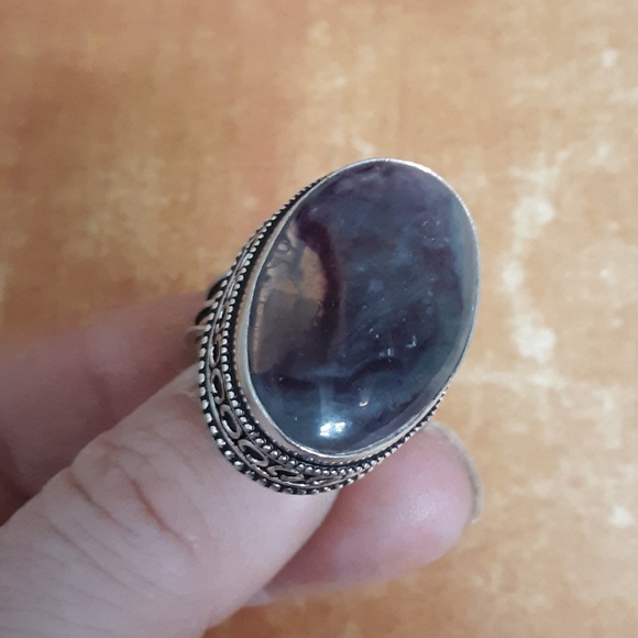 New Fluorite 925 Silver Ring. - Picture 4 of 8